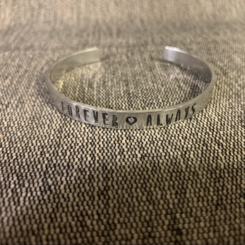 Hand Stamped Metal Bracelet